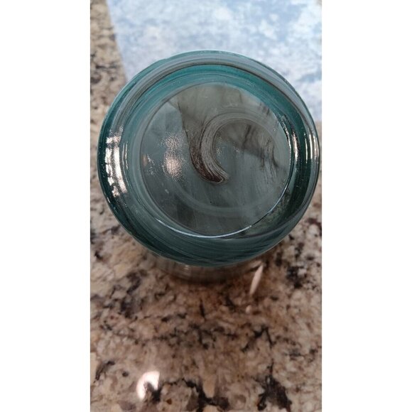 Vintage Handmade Decorative Swirl Art Glass For Candles Or Flowers - Picture 11 of 12